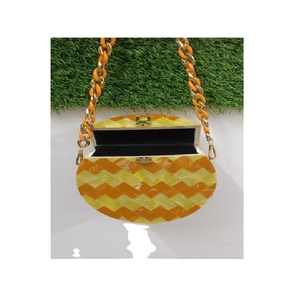 Bolso de resina hecho a mano de fábrica india, nuevo diseño bohemio/Vintage, bolso de mujer, vestido para fiesta de noche, eventos, noche de moda - Product Image 1