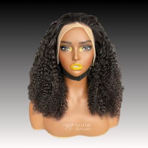 Peluca rizada birmana al por mayor, 180% 200% 250% densidad encaje birmano rizado pelucas de cabello humano personalizar HD encaje Frontal pelucas - Product Image 2
