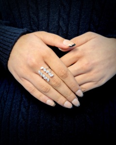 Bague fantaisie en or 10K avec diamant de laboratoire multi-coupes et à branches multiples, vente en gros, fabricant et fournisseur de bijoux fins OEM - Product Image 1