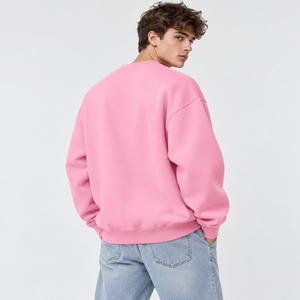 Pullover <b>Sweatshirt</b> Low MOQ <b>Mens</b> Tops Outdoor Side Zipper OEM ODM Regular Fit Split Hem Blank Henley Collar Sherpa <b>Sweatshirt</b> - Product Image 6