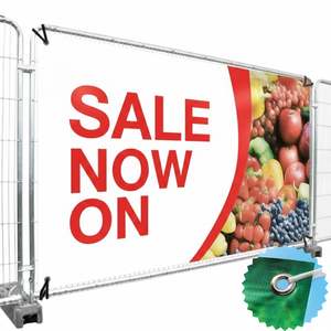 Custom Outdoor UV Printed PVC Blockout <b>Banner</b> Grey <b>Back</b> Flex Vinyl Waterproof Advertising <b>Banner</b> Ready To Ship - Product Image 2