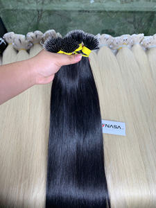 Extensions de cheveux humains vietnamiens 100 % naturels les plus vendues, magnifiques extensions à nano-anneaux pour femmes, cheveux super double drawn - Product Image 4