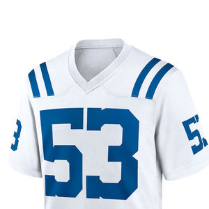 เสื้อรักบี้พิมพ์ลายและเย็บติดชื่อทีม หมายเลข และลายไล่เฉดสี เสื้ออเมริกันฟุตบอลแบบกำหนดเอง ของขวัญสำหรับผู้ชาย ผู้หญิง เด็ก และแฟนกีฬา - Product Image 4