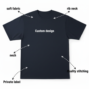 T-shirt unisexe surdimensionné en coton 100 % de qualité supérieure OEM ODM pour homme, 260 GSM, anti-rétrécissement, respirant, design vierge, impression numérique, logo, jersey - Product Image 5