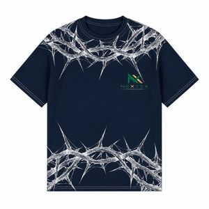 Custom Crown of Thorns Print T-<b>Shirt</b> Men <b>Gothic</b> Streetwear Graphic Tee Edgy Oversized Top - Product Image 3