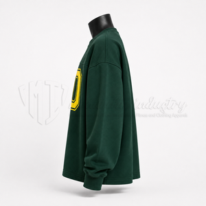 Sudadera con cuello redondo y estampado gráfico extragrande para hombre, sudadera con estampado universitario personalizado, sudadera estilo streetwear, fabricante OEM - Product Image 5