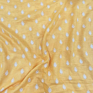 Fabricante de Telas de Algodón Bordadas Personalizadas, OEM ODM, Material de Vestido de Novia de Lujo, Producción Textil de Moda para Ropa de Boda - Product Image 1