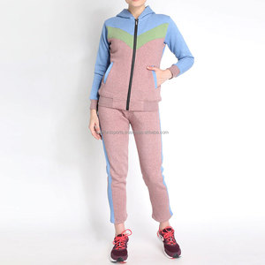 Custom Embroidered Boxy Sweatsuits Unisex Sets Blank Cotton French Terry Pink <b>Zip</b> <b>up</b> Hoodie Women Tracksuit 2025 - Product Image 5