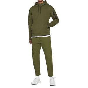 Custom Logo Active <b>Pullover</b> Cotton Polyester Pocket <b>Pullover</b> <b>Men</b> Tracksuit - Product Image 1