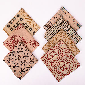 Meilleures bandanas bohèmes de luxe en coton Bagru, foulards pour le cou et les mains, accessoires capillaires vintage, pour l'été et les voyages, écologiques et respirants - Product Image 2