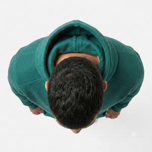 Sweat-shirt à capuche classique pour homme, chaud et doux en polaire, décontracté, à manches longues, pour tous les jours, coupe décontractée, avec poche avant, style athlétique - Product Image 3