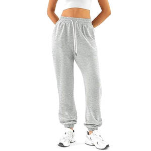 Pantalon de survêtement pour femme, style automne, coupe ample, léger, confortable, taille haute, pour le sport et les loisirs - Product Image 3
