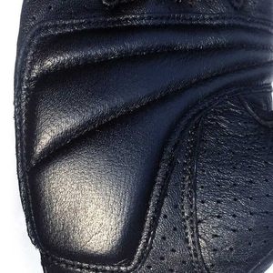 Gants de musculation en cuir à logo personnalisé, demi-doigts, robustes, pour haltérophilie, musculation et exercices de gym - Product Image 2