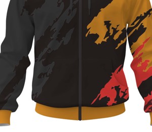 Fashion Sublimation Full Zip Hoodie 100% Polyester Casual Wear Hoodie - Product Image 5