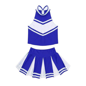 Uniforme de Animadora Personalizado, Sin Mangas, Poliéster Elástico, Ropa Deportiva, Diseño de Falda Acampanada, Proveedor Mayorista OEM ODM - Product Image 5