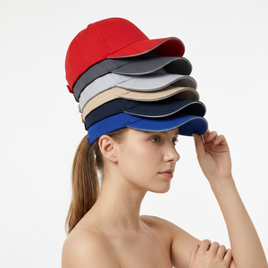 Casquette de baseball unisexe à 6 panneaux, couleur unie, ajustement réglable, chapeau décontracté pour adultes, à porter en toutes saisons, tissu sergé, matière polyester - Product Image 3