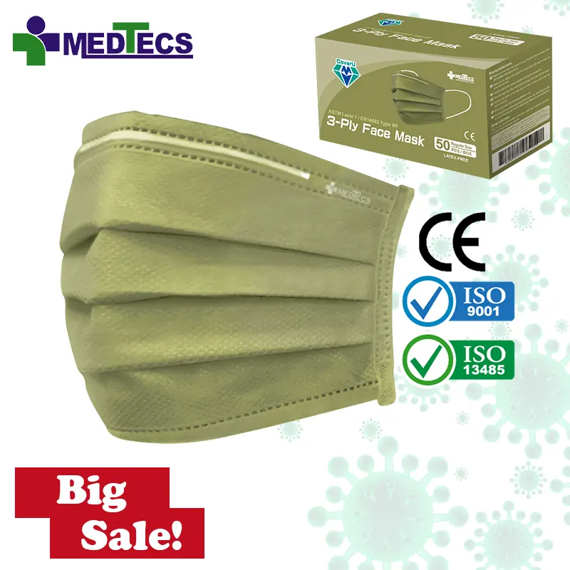 Palm Green Hospital Drei schicht ige medizinische Masken