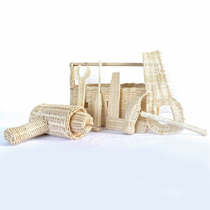 Juguetes de ratán hechos a mano para niños, juego de simulación, kit de herramientas de juego imaginativo, gran calidad - Product Image 4