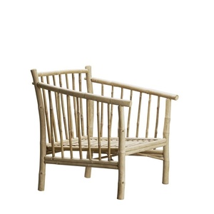 Wholesale Scandinavian Bamboo Lounge <b>Chair</b> with Cushioned Seat Handmade Natural Furniture for Terrace and Home Decor OEM ODM - Product Image 3