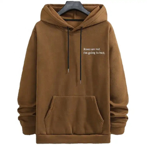 Sudadera con Capucha Deportiva Extra Grande para Hombre, 100% Algodón, Estilo Moderno, con Logotipo Personalizado, Color Personalizado, Informal de Invierno - Product Image 5