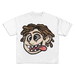 Custom 300g <b>Heavy</b> Weight 100% Cotton bulk clothes Printing Seamless Boxy Fit <b>t</b> <b>Shirt</b> Full Print Graphic Cropped Boxy <b>t</b> <b>Shirt</b> Men - Product Image 3