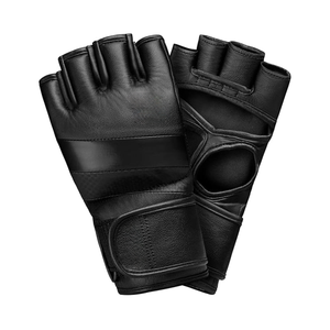 Guantes de Sparring MMA de Medio Dedo Estilo Profesional, 12oz, de Cuero, Absorbentes de Humedad, para Hombres y Mujeres, para Gimnasios - Product Image 1
