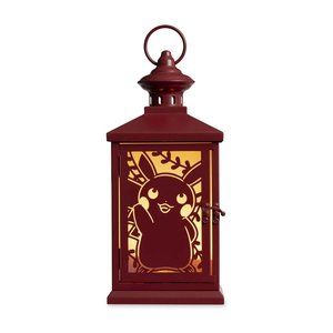 Lanterne porte-bougie découpée en métal rouge sur le thème Pokémon pour décorations d'Halloween 2026 en gros - Product Image 1