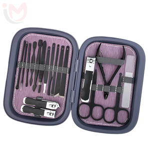 Professional Pedicure Kit Luxurious Stainless Steel <b>Nail</b> Scissors with Black Leather Grooming Clippers <b>Case</b> - Product Image 5