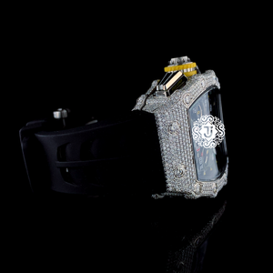 Reloj de Lujo con Diamantes Blancos de Primera Calidad, Caja de Acero Inoxidable, Movimiento Mecánico (ETA), Unisex, para Bodas y Compromisos - Product Image 2