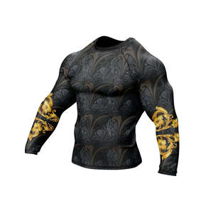 2026 Sublimation Printed Quick Dry Men Rash Guard in Custom Logo MMA Training Rash Guard NO GI Grappling Jiu Jitsu BJJ Rashguard - Product Image 3