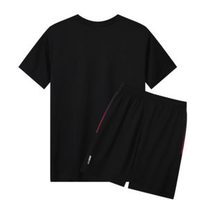 Ensemble de t-shirts sportifs pour hommes à manches courtes, couleur dégradée, logo personnalisé, écologiques, respirants, à séchage rapide, jersey, taille standard, 100% polyester - Product Image 2