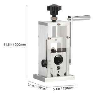 Spellatura Cavi Manuale in Alluminio Leggero, Strumento per Rimozione Cavi da 0.06FT a 1.5FT, Opzione Attacco Trapano, Indicatore di Profondità Trasparente - Product Image 5