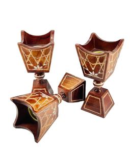 Quemador de Incienso de Diseño Moderno de Falak World Export, Excelente Calidad, Madera con Parte Superior de Nácar, para Uso Doméstico, con Aroma a Sándalo, FWE - Product Image 1