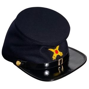 reproduction d'un kepi de bureau bleu marine en laine de l'armée de l'Union de la guerre civile américaine - Product Image 6