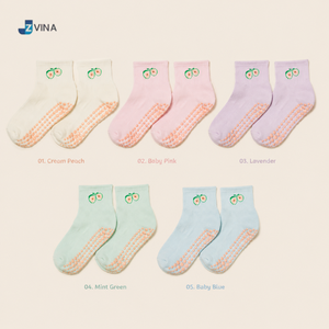 Cute Floral Embroidery Ankle <b>Socks</b> Anti-Slip Grip Cuff Detail for Women Indoor Pilates Cotton Knitted Quick Dry Breathable Daily - Product Image 5