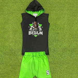 ชุดกีฬาฟุตบอล 7 คน แบบปรับแต่งได้สำหรับทุกเพศ ชุดยูนิฟอร์มทีมพร้อมเสื้อและกางเกงขาสั้น ชุดฝึกซ้อมคุณภาพสูงสำหรับสโมสร - Product Image 2