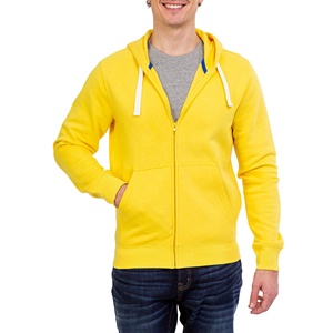 Men's Gray Shawl Collar Zip-Up Sweatshirt Regular Fit Solid Color Cotton Fleece 450g Knitted Windproof Eco-Friendly Casual - Product Image 5