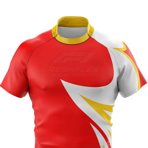 Factory Direct Sale Rugby Jersey Custom Team Breathable Eco-Friendly 100% Polyester Short Anti-Bacterial Training Wear <b>Athletic</b> - Product Image 4
