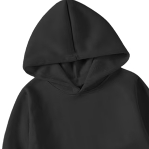 Sweat-shirt à capuche oversize délavé vintage noir en coton épais, coupe ample, style streetwear, pour hommes et femmes - Product Image 5