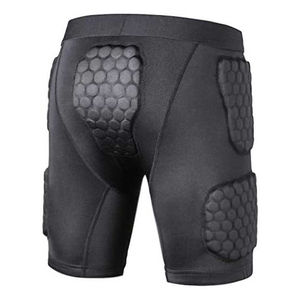 Pantalones Cortos Deportivos Acolchados de Color Sólido con Diseño Moderno, Fabricados con Tela de Marca de Alta Calidad, Cinturilla de Fútbol - Product Image 2