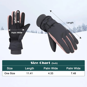 Smart Heated <b>Ski</b> Gloves Touchscreen Winter Windproof Non-Slip Battery Operated for Sports Cycling Snowboarding Motorcycle - Product Image 4