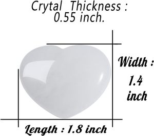 Piedra de Cuarzo Transparente Natural en Forma de Corazón, 1.8x1.4 Pulgadas, Cristal Pulido para Meditación, Regalo, Decoración del Hogar, Venta al Por Mayor - Product Image 2