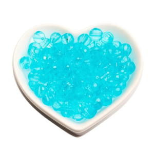 Perline Rotonde ILAN da 8 mm Blu Piscina per Creazione di Gioielli - Product Image 2