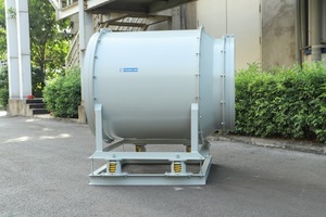 พัดลมแกนหมุน SS400 Steel APL-7-9D พร้อมฐานตั้ง ขับเคลื่อนด้วยสายไฟฟ้า สำหรับดูดควันในห้องใต้ดิน - Product Image 2
