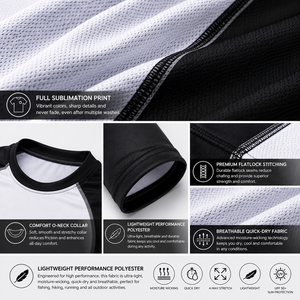 เสื้อตกปลาแขนยาวแบบสั่งทำพิเศษสำหรับผู้ชาย คอกลม ป้องกันแสงแดด UPF 50+ ระบายอากาศได้ดี คุณภาพสูง สำหรับเล่นกีฬา - Product Image 6