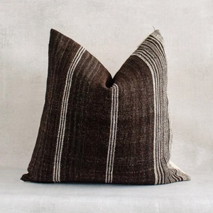 Funda de cojín Kilim a rayas de lana hecha a mano |   Cojín Decorativo Tribal Geométrico Boho |   Funda de Sofá Personalizada al por Mayor - Product Image 6