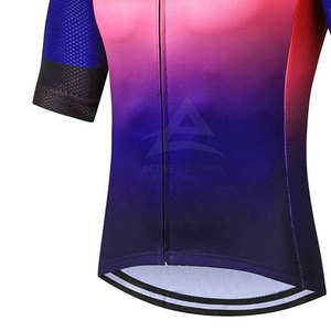 High Quality 100% Polyester Made Sports <b>Cycling</b> Jersey With Durable Stretch Fabric Ideal For Road Bike Training And Racing Wear - Product Image 3