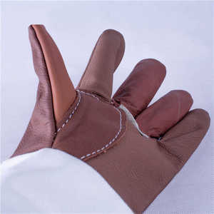 Gants de travail pour soudeurs TIG résistants à la chaleur et au feu, confortables, de haute qualité, en cuir de vachette véritable, gants de sécurité pour le soudage TIG - Product Image 3