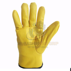 Guantes de cuero resistentes para trabajos de manipulación de materiales y actividades en el lugar de trabajo. - Product Image 3