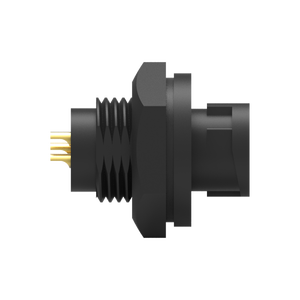 Conector Impermeable IP67 de 5 Pines, Tipo Soldadura, Carcasa de Nailon, Contacto de Latón, Bloqueo Trasero - Product Image 6